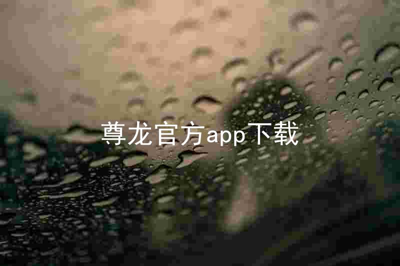 尊龙官方app下载